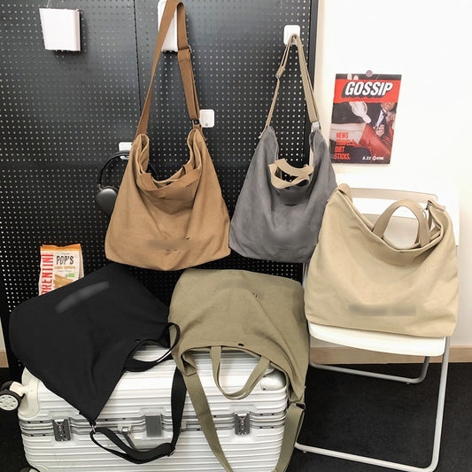 Women's Canvas Large Capacity Fashion Trendy Vintage Shoulder Bags