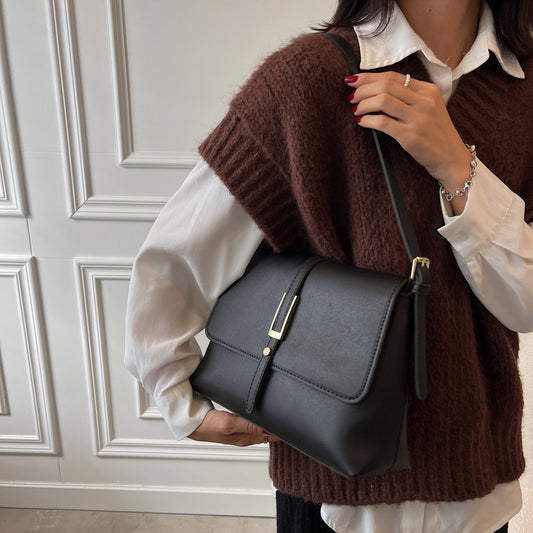Women's Retro Large Capacity Fashionable Simple Textured Bags