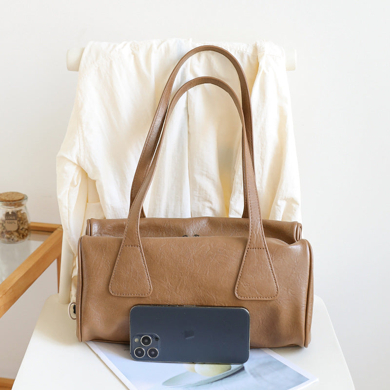 Women's Style Large Capacity Zipper Niche Fashionable Handbags