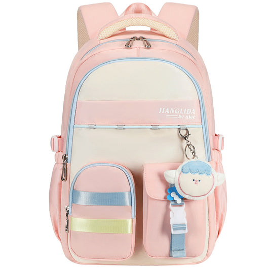 Tuition Korean Style Junior High Color Matching Middle School Students' Schoolbags