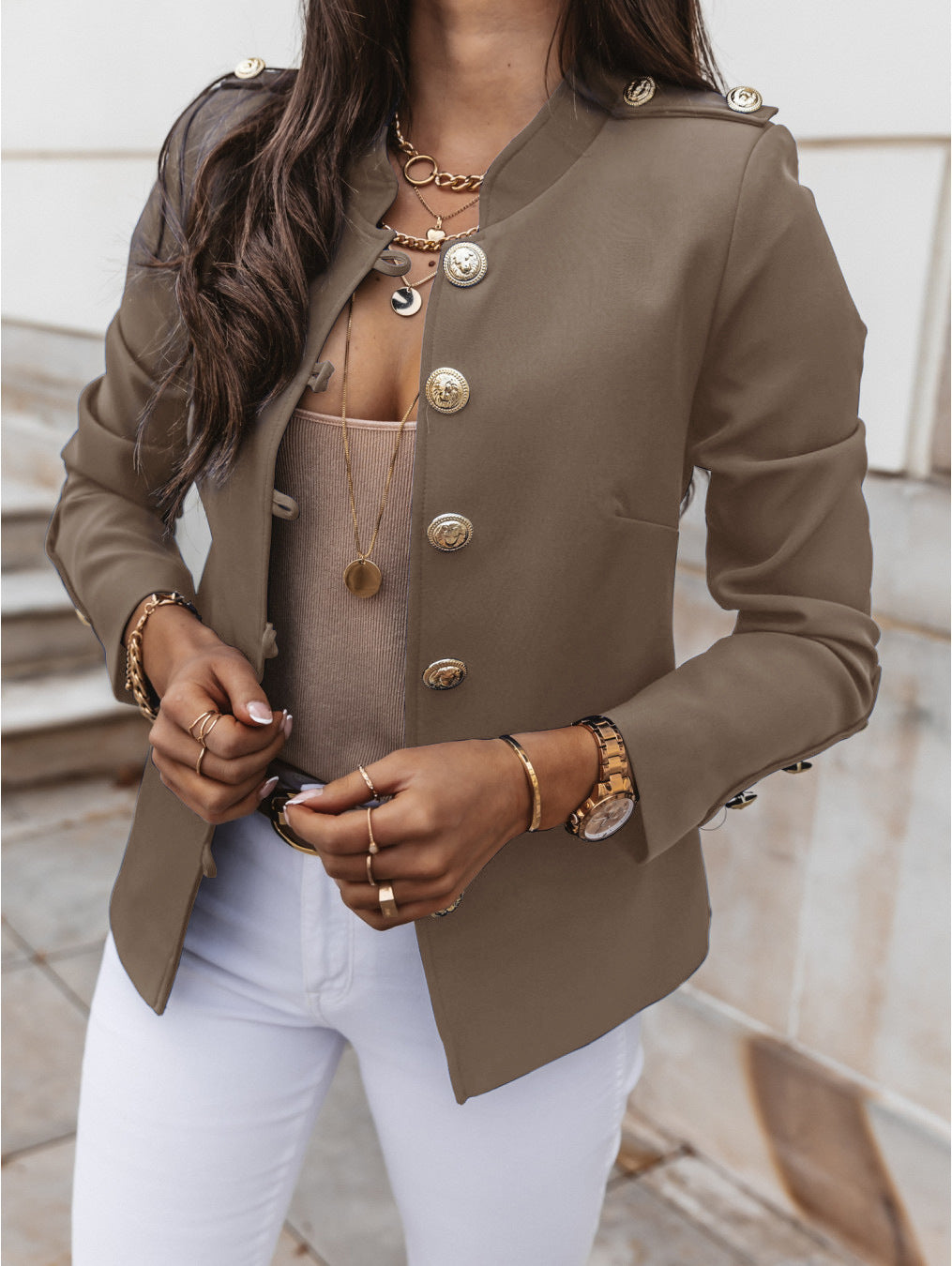 Elegant Casual Comfortable Long Sleeve Breasted Small Suit