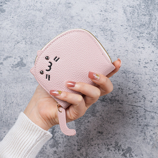 Women's Cat Cute Multiple Slots Advanced Cartoon Purses