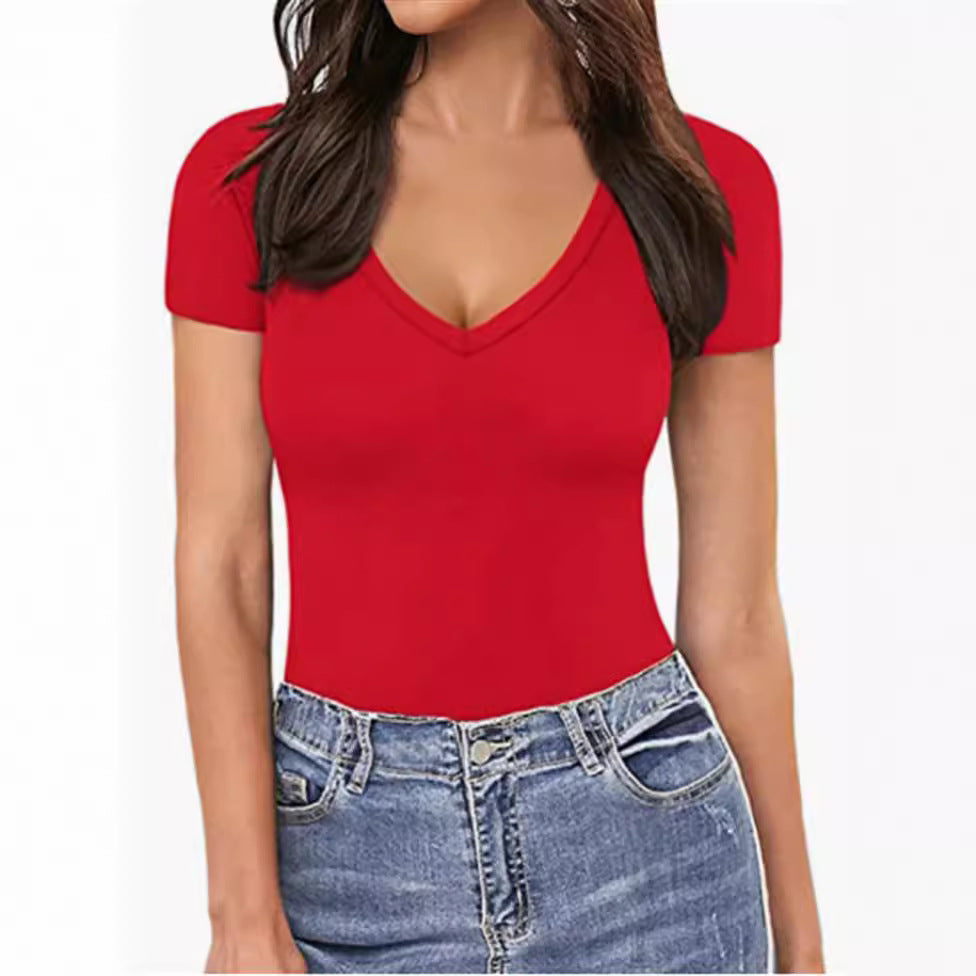 Stylish Sleeve Solid Color Slim Fit Shorts