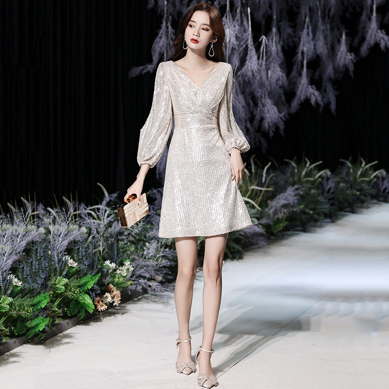 Women's Temperamental Little Dress Light Luxury Small Wedding Dresses