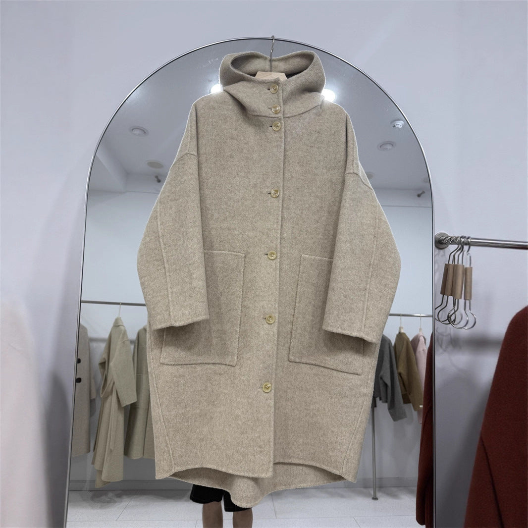 Women's Double-faced Woolen Goods Wool Overcoat Younger Coats