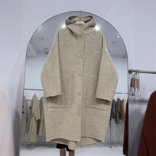 Women's Double-faced Woolen Goods Wool Overcoat Younger Coats