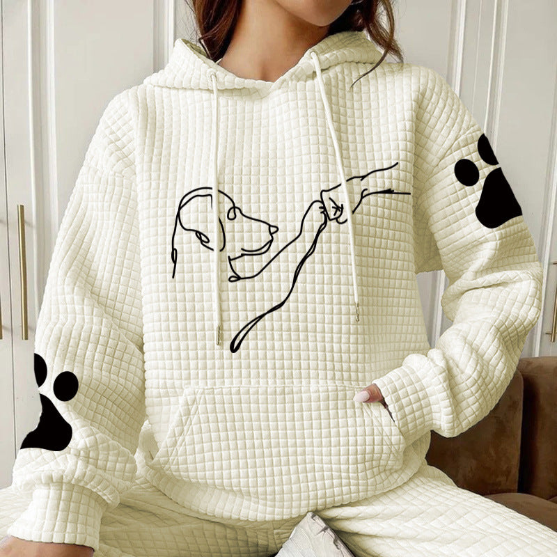 Women's Hooded Long Sleeve Cartoon Print Sweatshirt Women's Sweater, Sweater