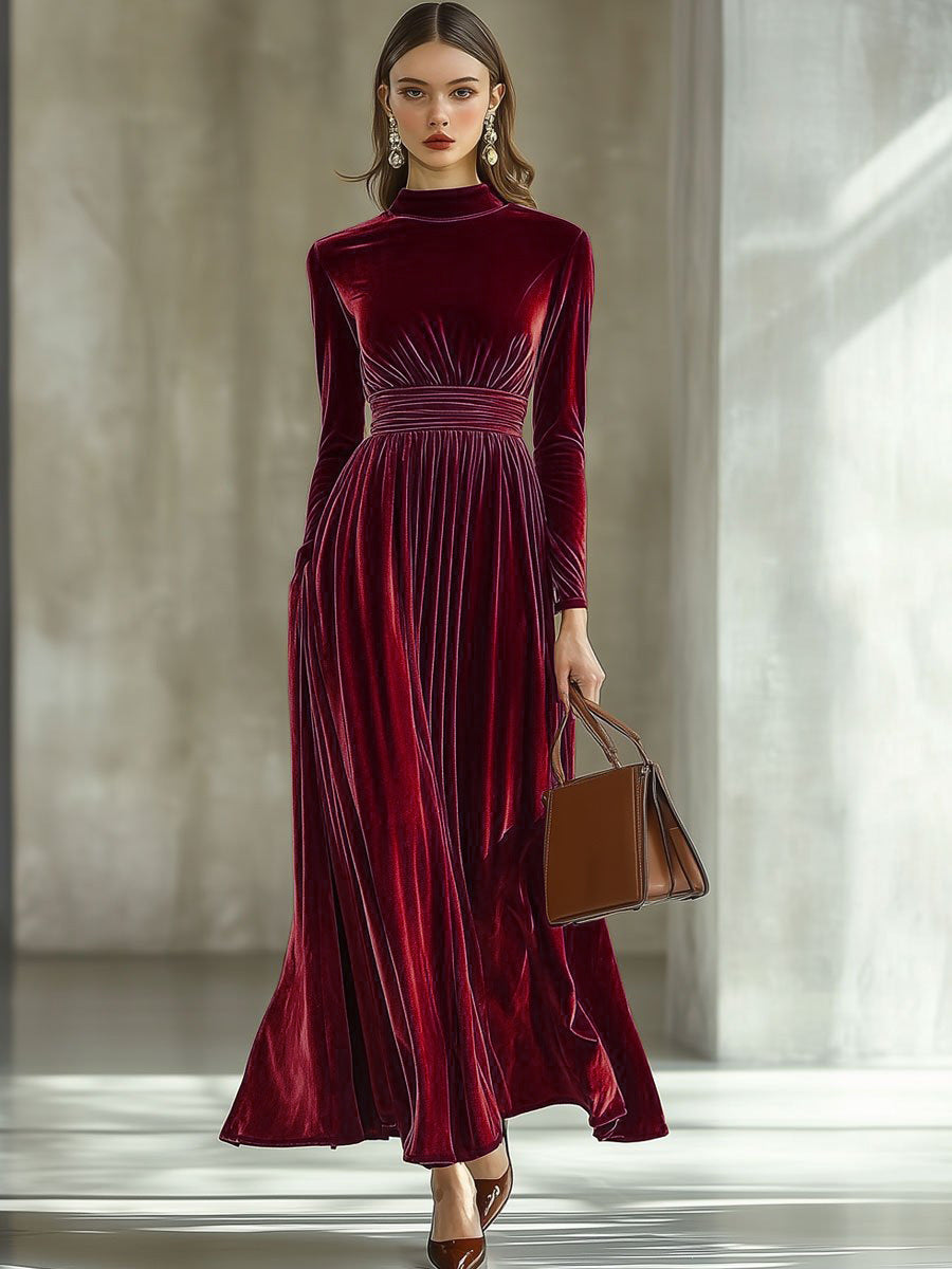 Women's Sleeve Waist Slimming Graceful Expansion Female Excellent Dress