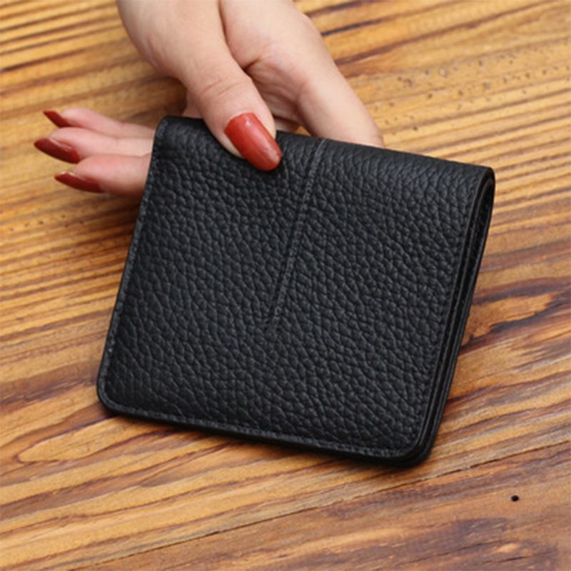 Women's Short Simple Stitching Texture For Ladies Wallets