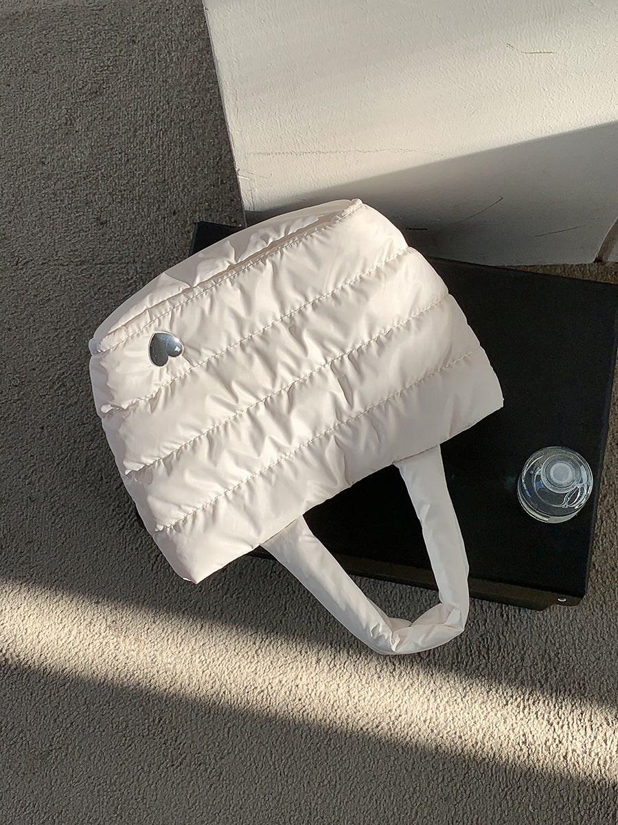 Women's High-grade Love Jacket Down Niche Horizontal Handbags