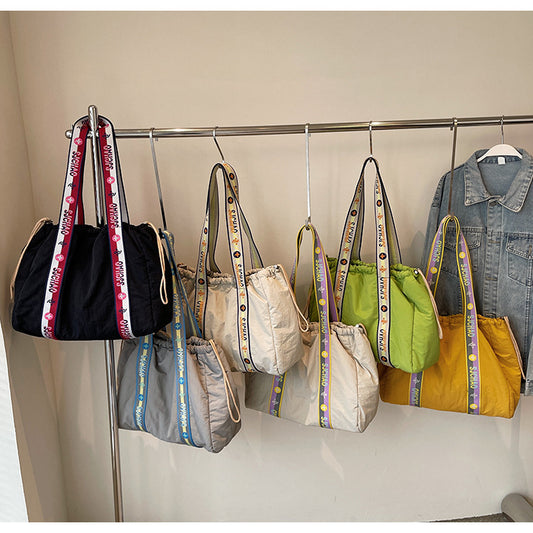 Cloth Large Capacity Totes Minority Simple Shoulder Bags