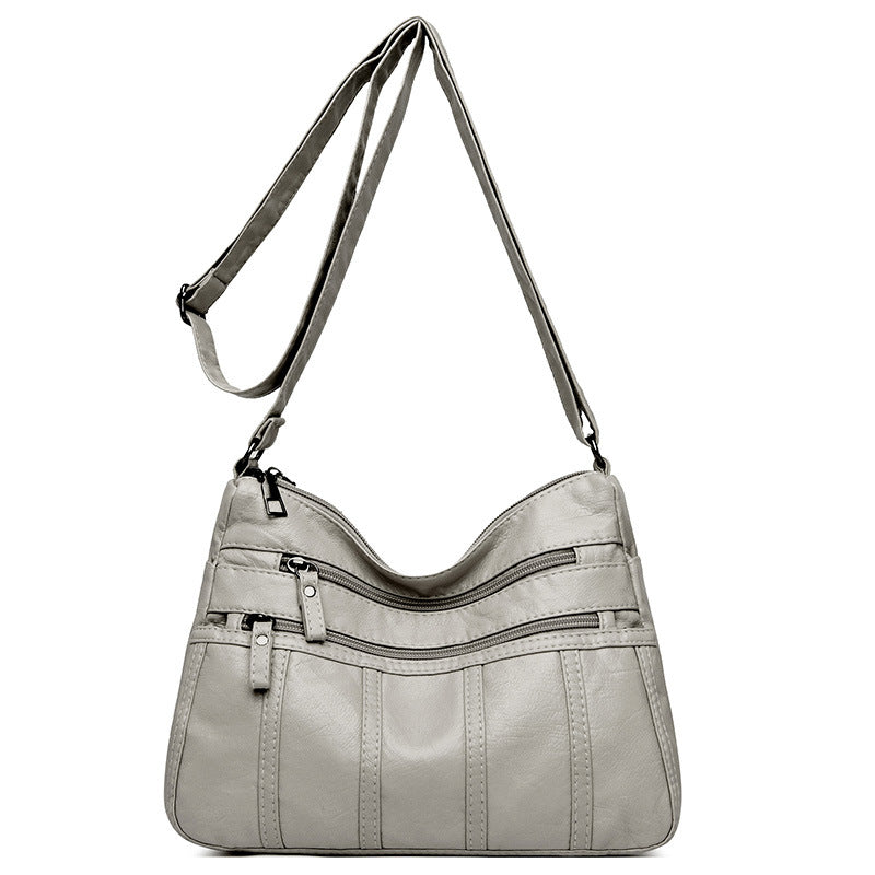 Women's Fashion Soft Washed Mother Lightweight Trendy Men's Messenger Bags