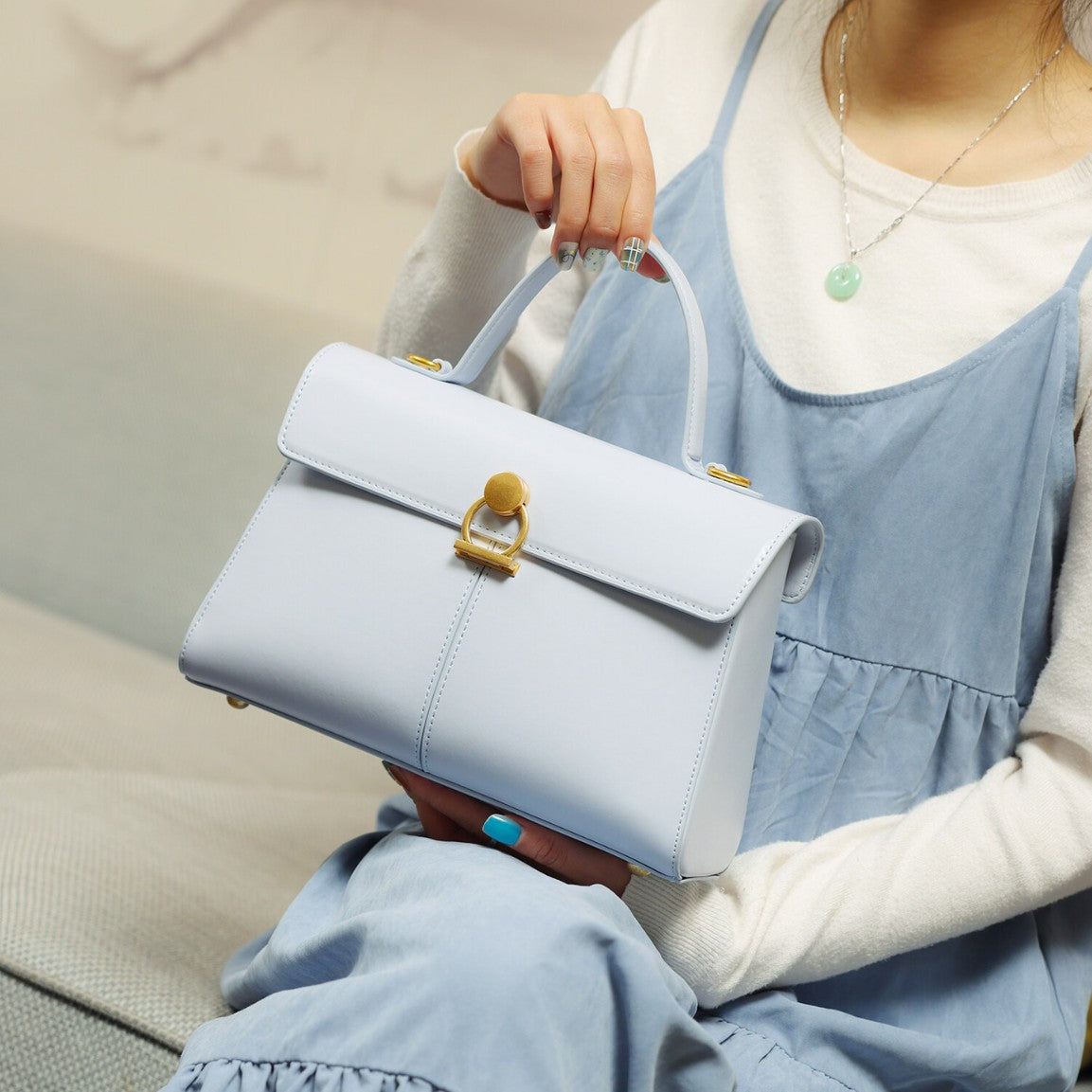 Women's Mild Luxury Retro Advanced Texture Commuter Handbags