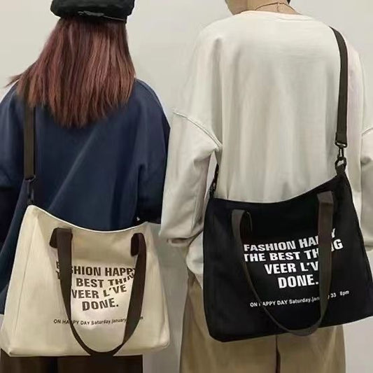 Women's Canvas For College Large Capacity Niche Crossbody Bags
