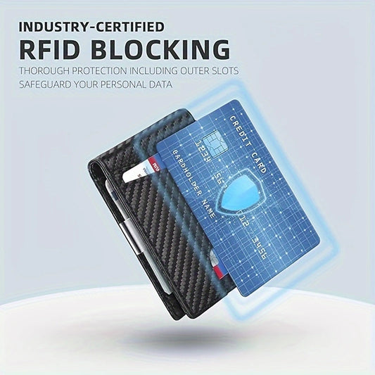 Men's Cool Simple Beauty Clip Leather Card Holder