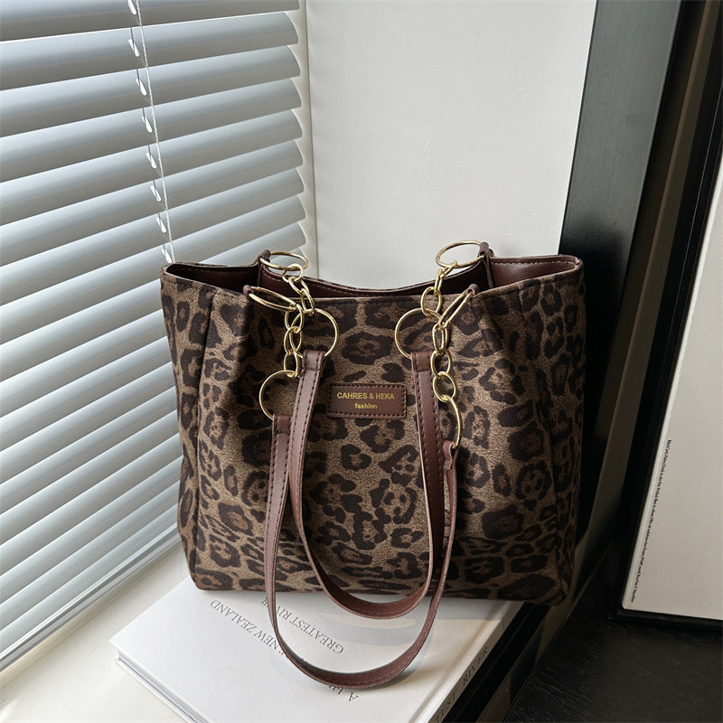 Women's Leisure Commute Large Capacity Autumn Suede Tote Bags