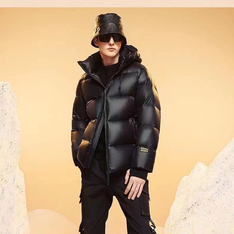 Women's & Men's & Comes With Heating Black Five Grid Duck Jackets