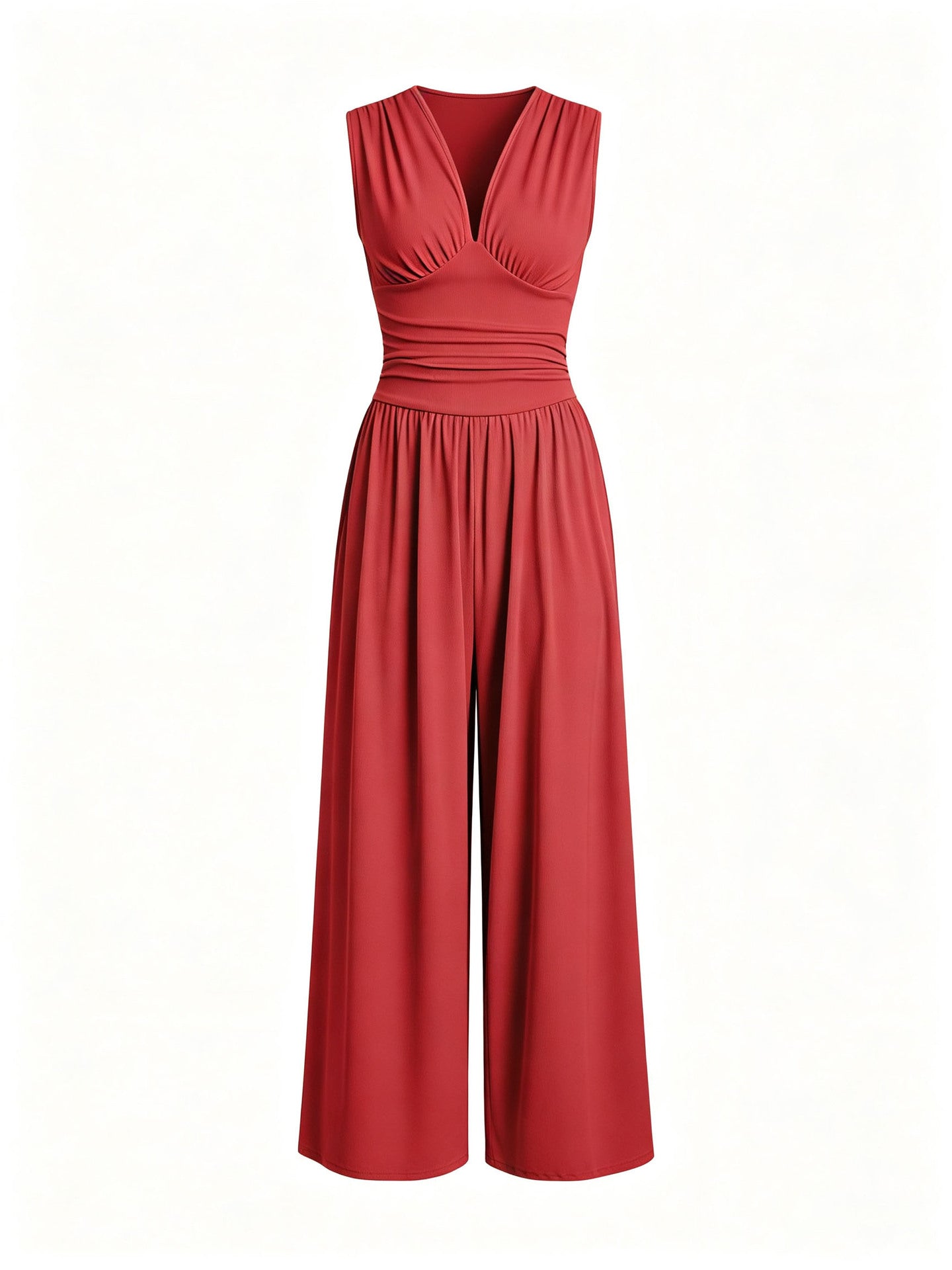 Creative Women's Sleeveless Loose Wide Leg Pants
