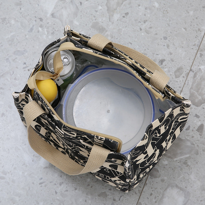Women's Foil Insulation Lunch Canvas Fashion Box Handbags