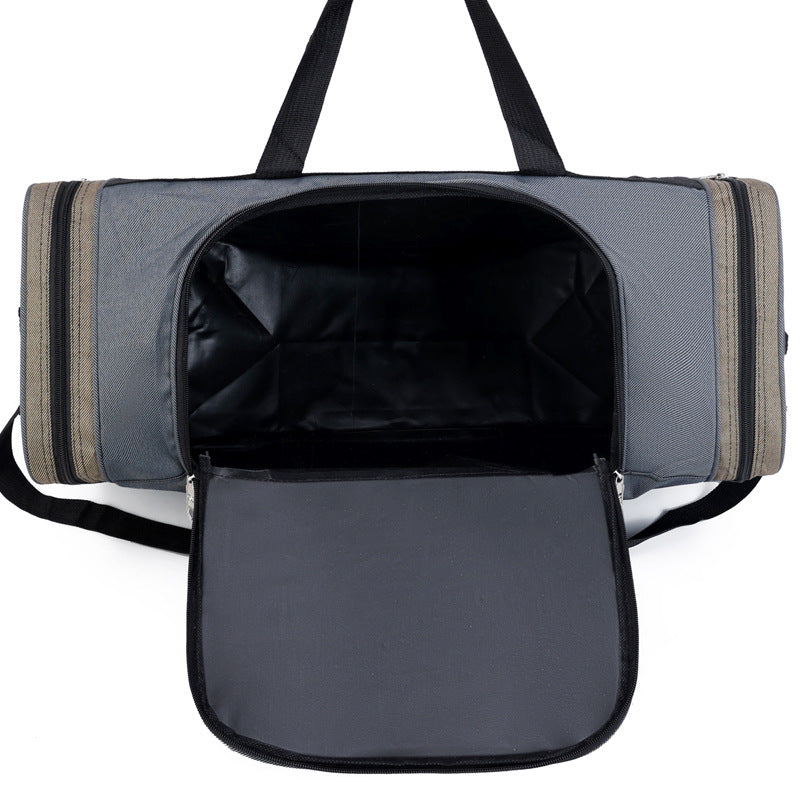 Large Capacity Rhombus Design Printable Short-distance Travel Bags