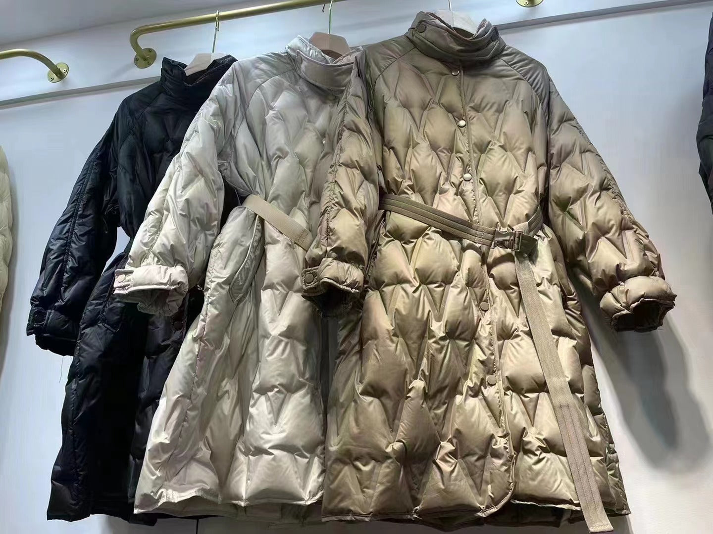 Down Female Minority Adhesive Fashionable Long Jackets