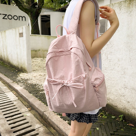 Niche Design Simple Versatile Lightweight Solid Backpacks