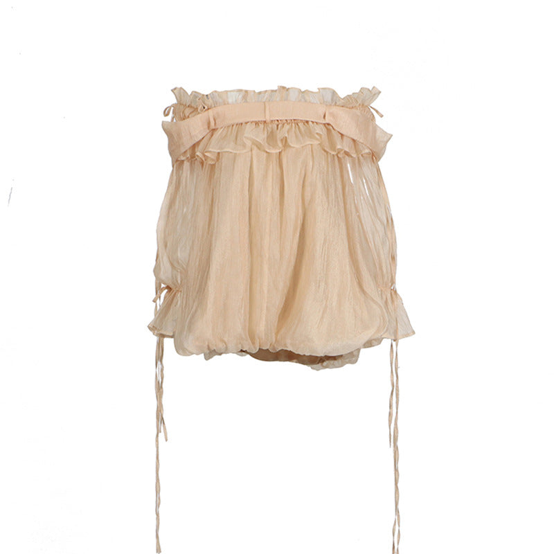 Style High Sense Shirt Sleeve Wooden Blouses