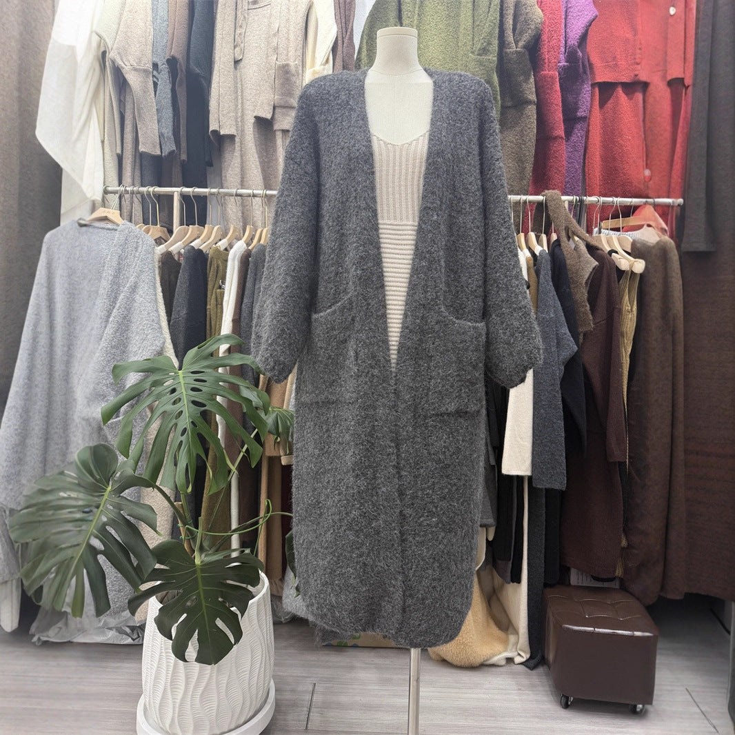 Long Knitted Korean Style Casual Loose Knitwear