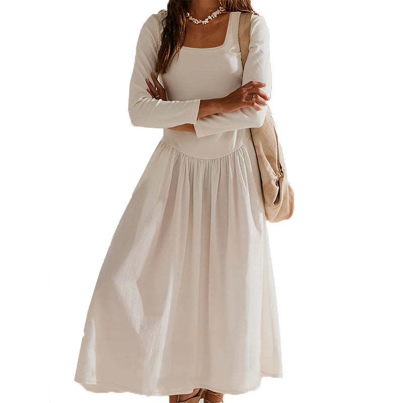 Women's Minimalist Long Sleeve Slim Fit Slimming Solid Color Elegant Clothing