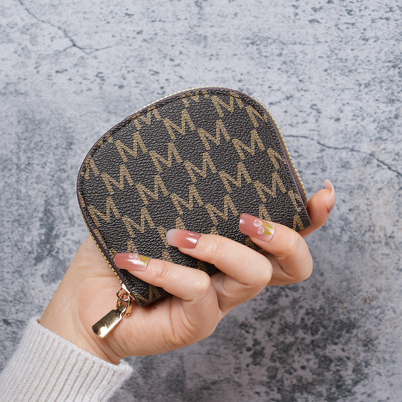 Slouchy Female Organ Zipper Document Bank Card Holder