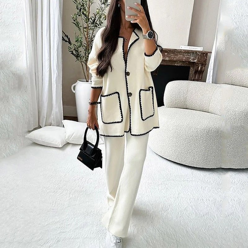 Women's Autumn Fashion Casual Loose Solid Color Suits